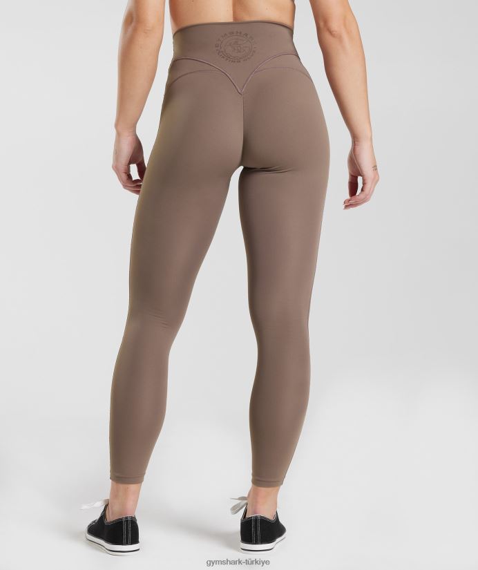 eski tayt kadınlarGymshark yer mantarı kahverengi 02H048339