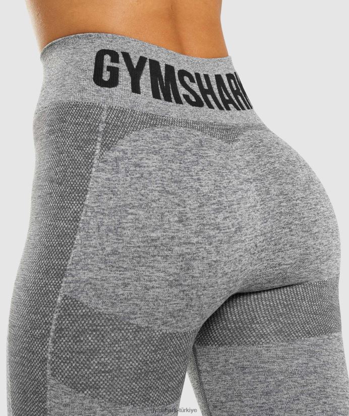 esnek yüksek belli tayt kadınlarGymshark kömür marn 02H048320