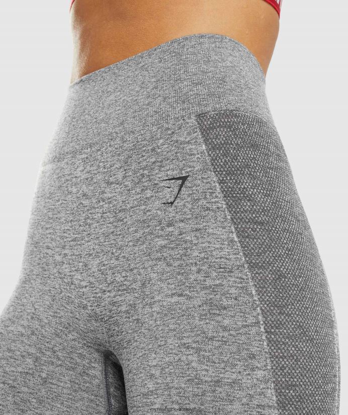 esnek yüksek belli tayt kadınlarGymshark kömür marn 02H048320