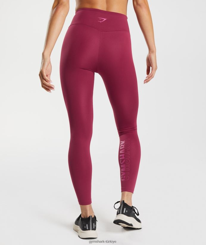grafikli fraksiyon tayt kadınlarGymshark frenk üzümü pembesi 02H048309