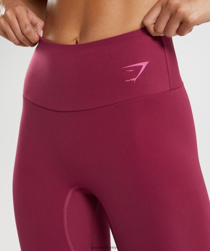 grafikli fraksiyon tayt kadınlarGymshark frenk üzümü pembesi 02H048309