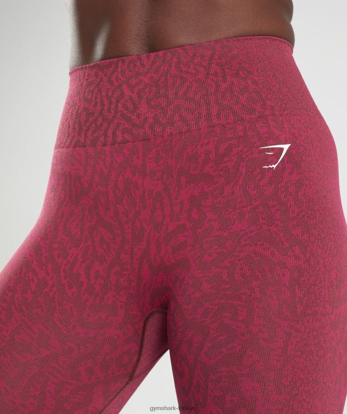 hayvan dikişsiz taytlarına uyum sağlar kadınlarGymshark resif | kiraz kahverengi 02H048299