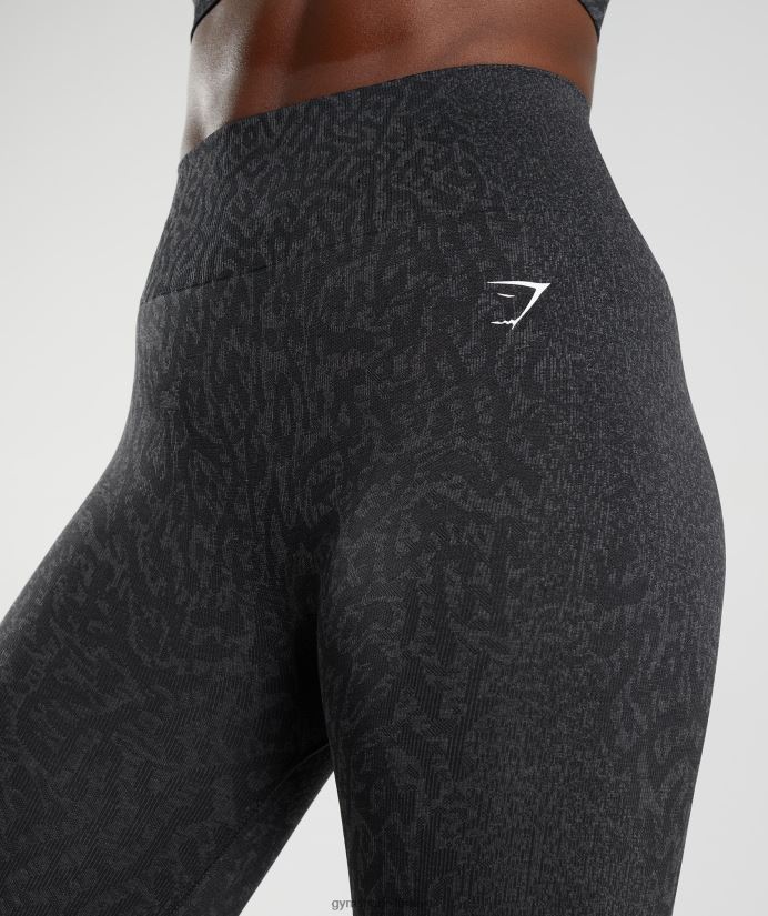 hayvan dikişsiz taytlarına uyum sağlar kadınlarGymshark resif | siyah 02H048298