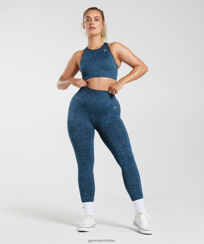 hayvan dikişsiz taytlarına uyum sağlar kadınlarGymshark vahşi | Donanma 02H048316