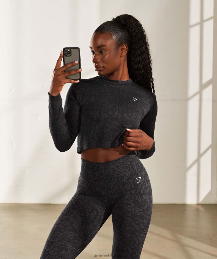hayvan dikişsiz taytlarına uyum sağlar kadınlarGymshark vahşi | siyah 02H048258
