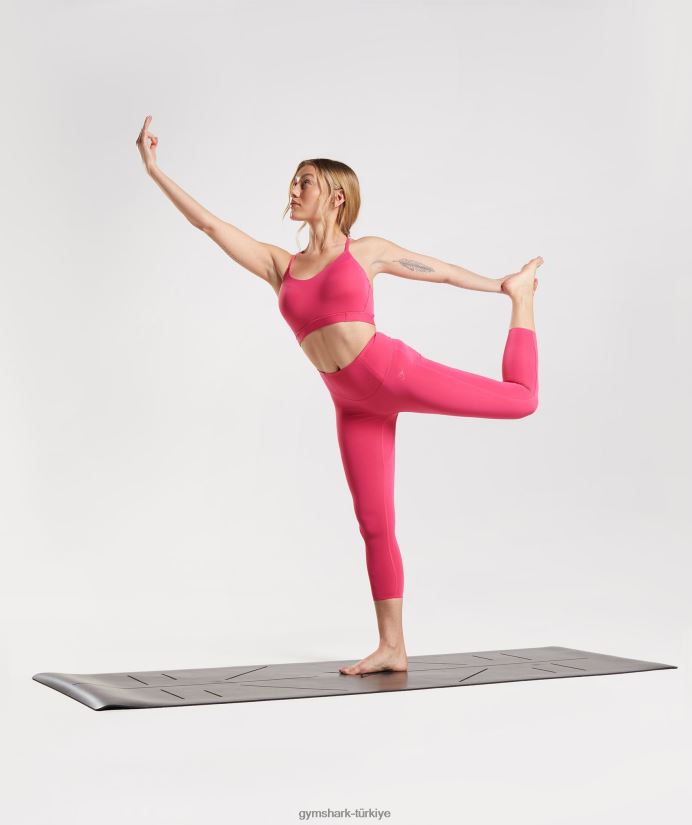 stüdyo 7/8 tayt kadınlarGymshark ebegümeci pembe 02H048290