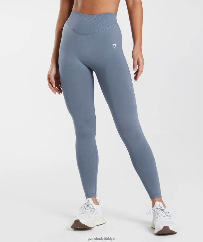 ter dikişsiz tayt kadınlarGymshark akşam mavisi 02H048248