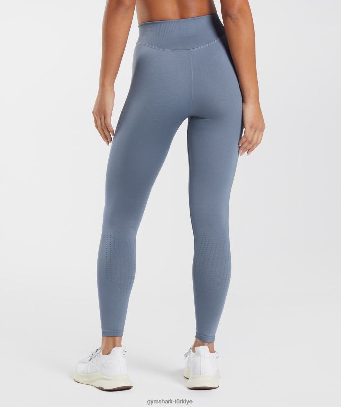 ter dikişsiz tayt kadınlarGymshark akşam mavisi 02H048248