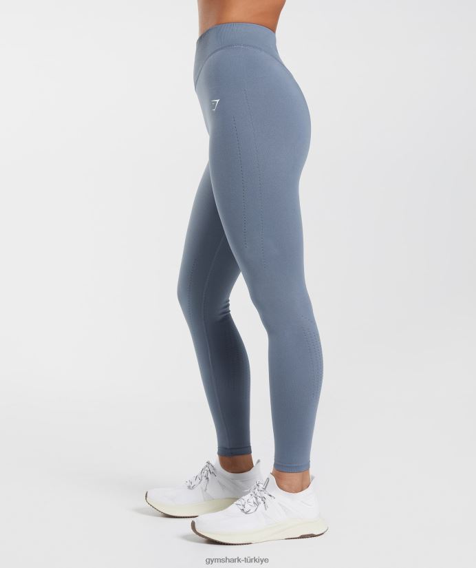 ter dikişsiz tayt kadınlarGymshark akşam mavisi 02H048248