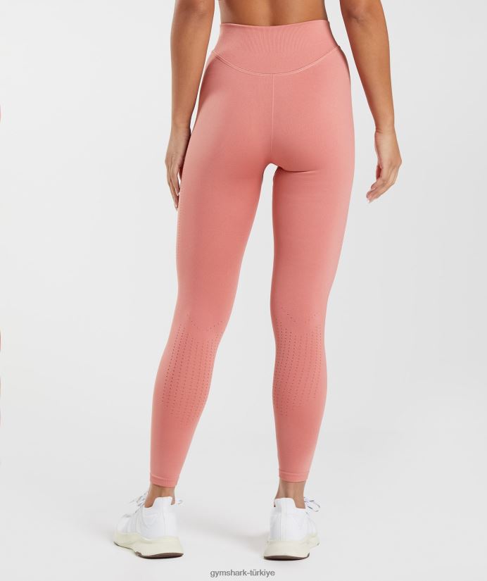 ter dikişsiz tayt kadınlarGymshark pişmiş toprak pembe 02H048284