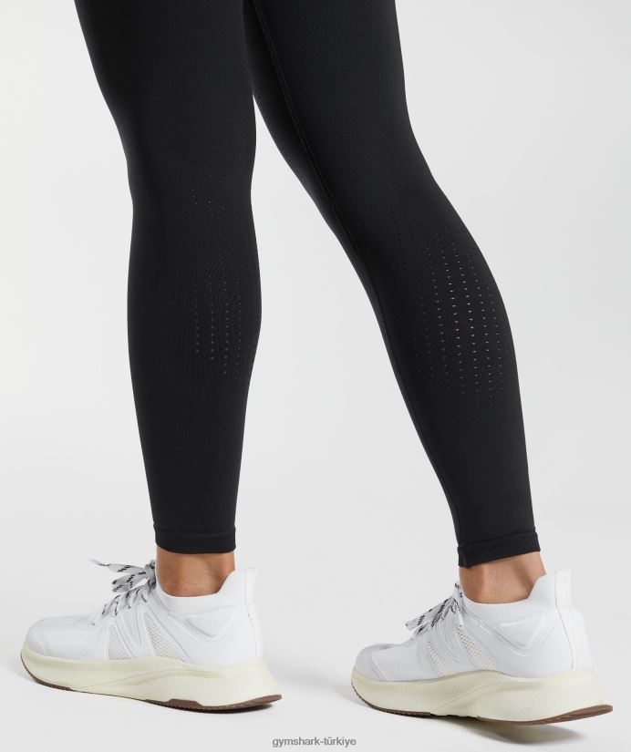 ter dikişsiz tayt kadınlarGymshark siyah 02H048239