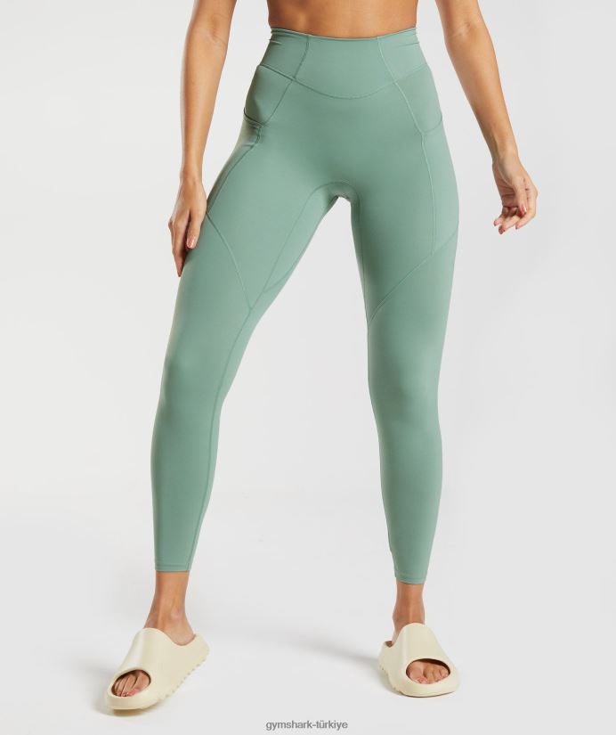 whitney günlük cep taytları kadınlarGymshark Yaprak yeşili 02H048329