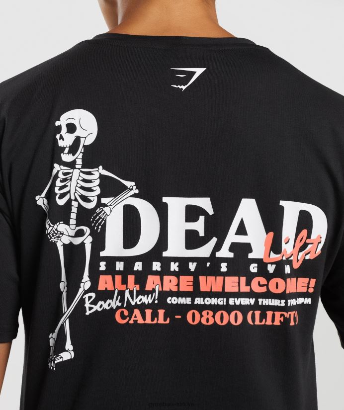 deadlift midi tişört kadınlarGymshark siyah 02H048413