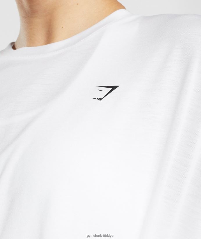 süper yumuşak tişört kadınlarGymshark beyaz 02H048437