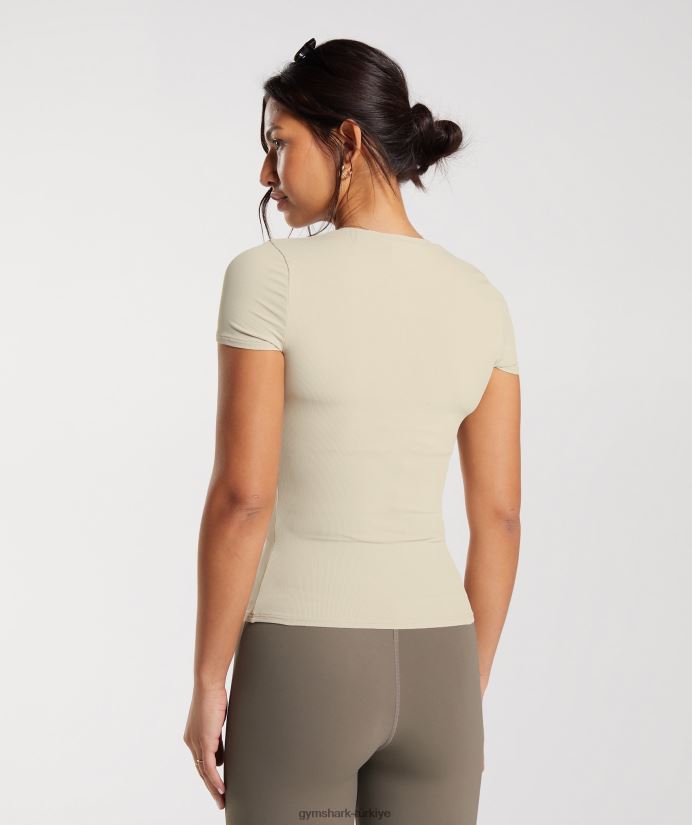üst kısmı yükselt kadınlarGymshark kumlu kahverengi 02H048440