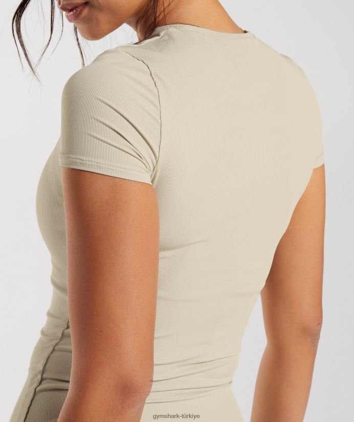 üst kısmı yükselt kadınlarGymshark kumlu kahverengi 02H048440