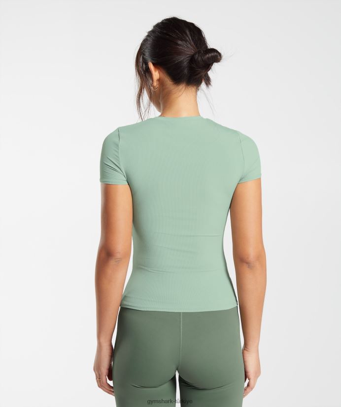 üst kısmı yükselt kadınlarGymshark çöl adaçayı yeşili 02H048445