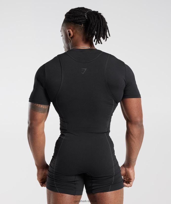 tekli tişört kadınlarGymshark siyah 02H048497