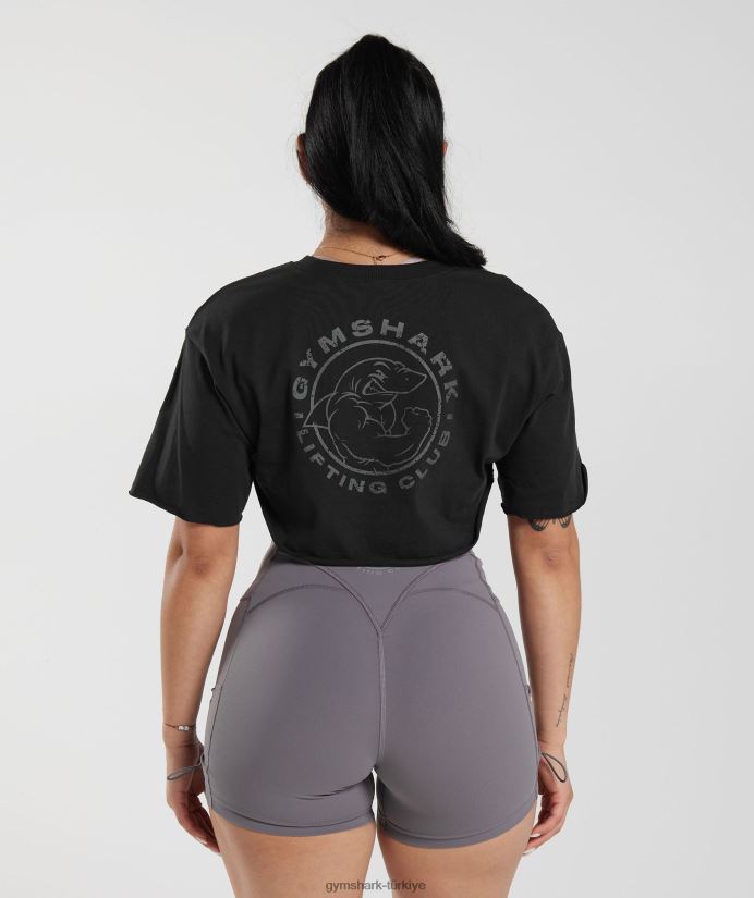 miras omuz silkme üst kadınlarGymshark siyah 02H048496