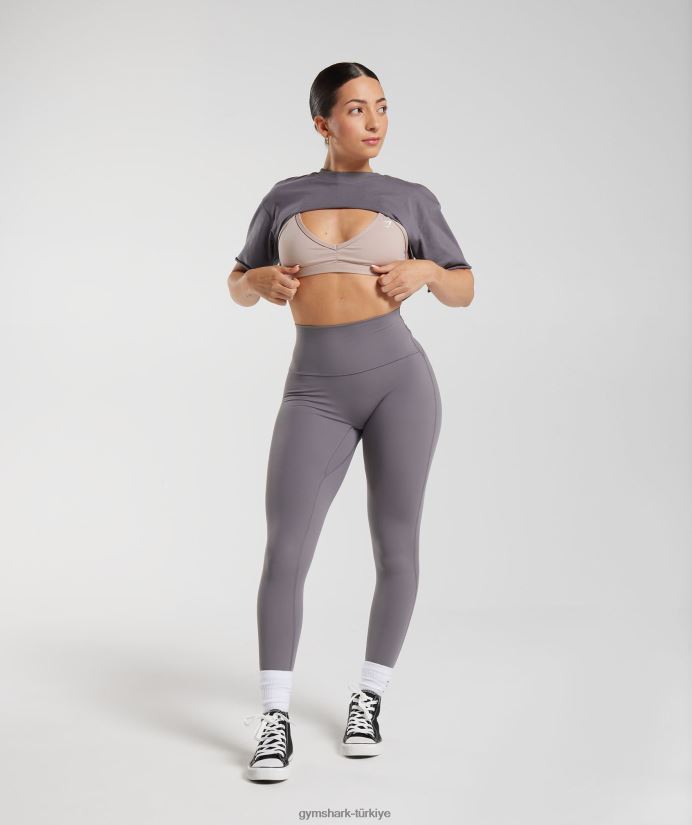 miras omuz silkme üst kadınlarGymshark titanyum grisi 02H048494