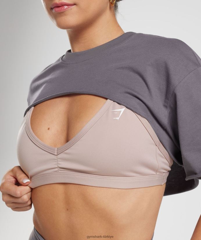 miras omuz silkme üst kadınlarGymshark titanyum grisi 02H048494