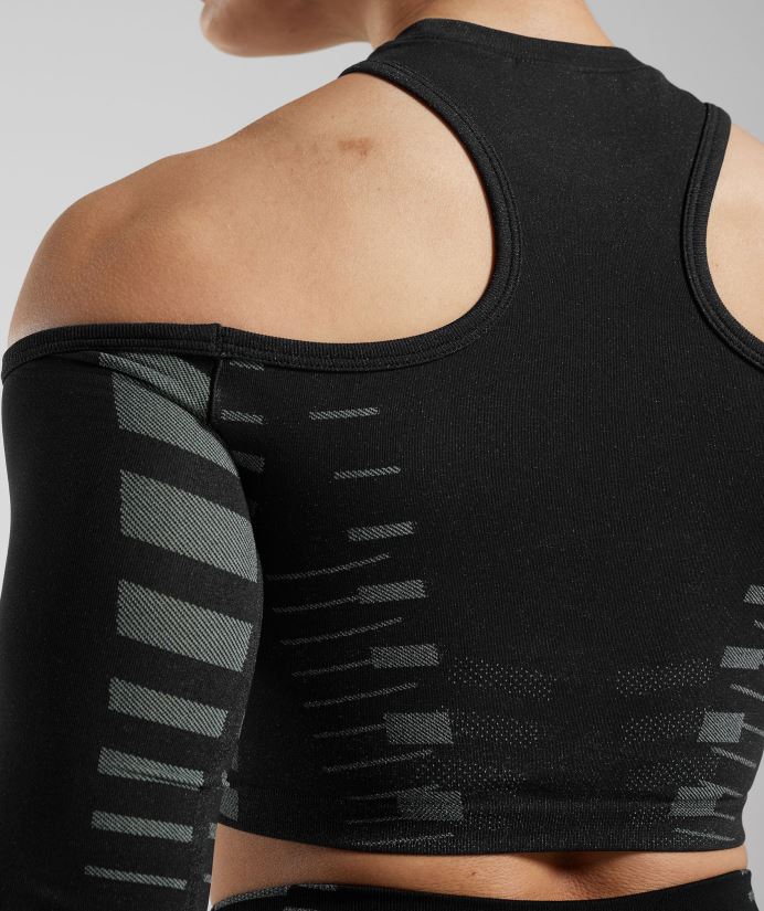 sınırsız kırpma üst kadınlarGymshark siyah/açık gri 02H048501