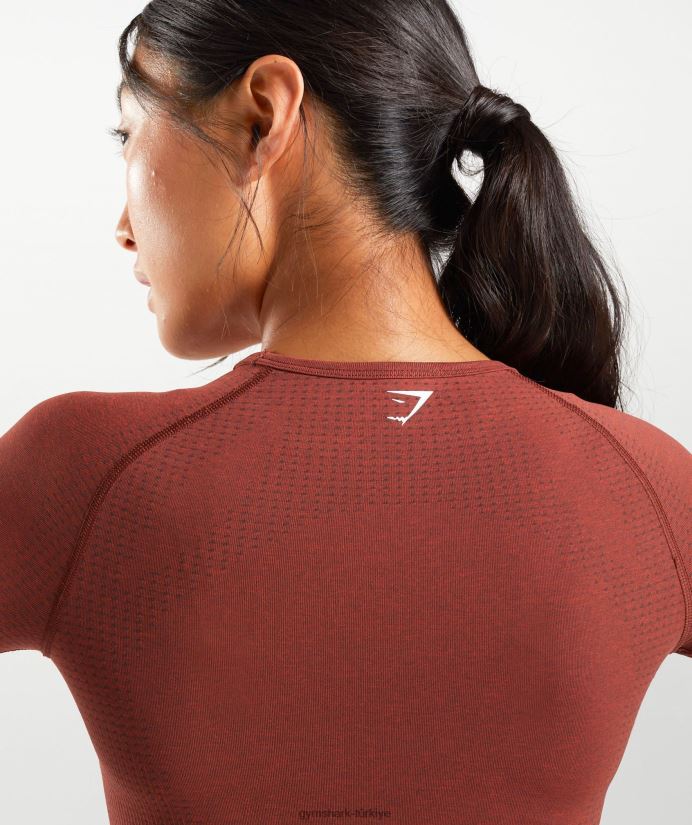 vital dikişsiz 2.0 kısa üst kadınlarGymshark tuğla kırmızısı marn 02H048460