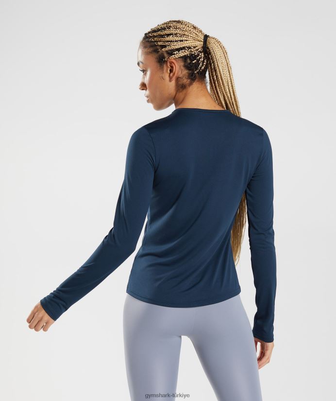 antrenman uzun kollu üst kadınlarGymshark Donanma 02H048416