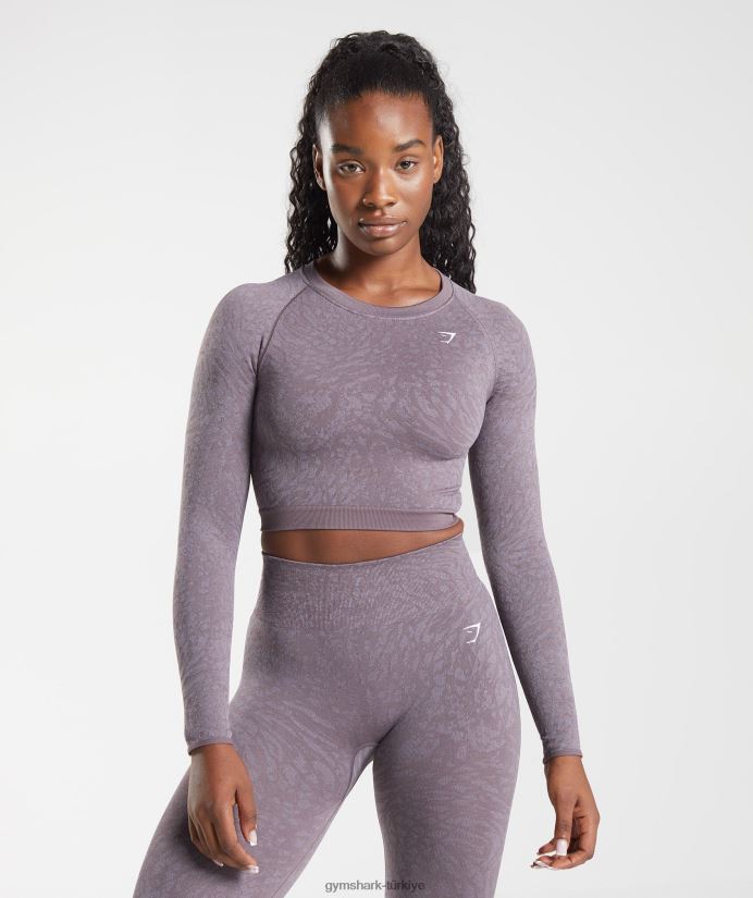 hayvana uyum sağlayın dikişsiz arka üst bağcıklı kadınlarGymshark vahşi | misk leylak 02H048453