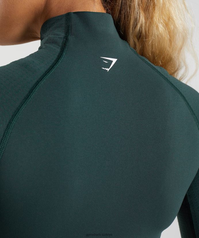vital dikişsiz 2.0 yüksek boyunlu midi üst kadınlarGymshark ormanlık yeşil marn 02H048432