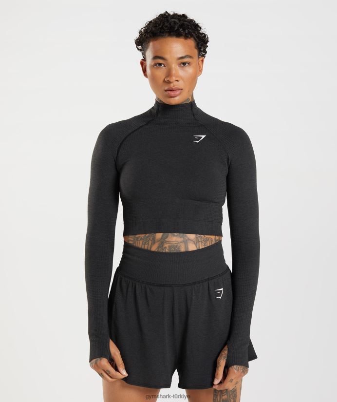 vital dikişsiz 2.0 yüksek boyunlu midi üst kadınlarGymshark siyah kırçıllı 02H048438